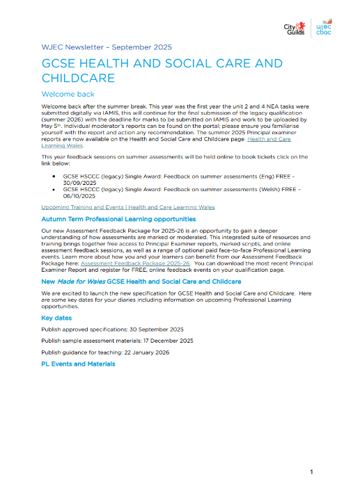 WJEC Newsletter Sept 2025 HSCCC (ENGLISH)